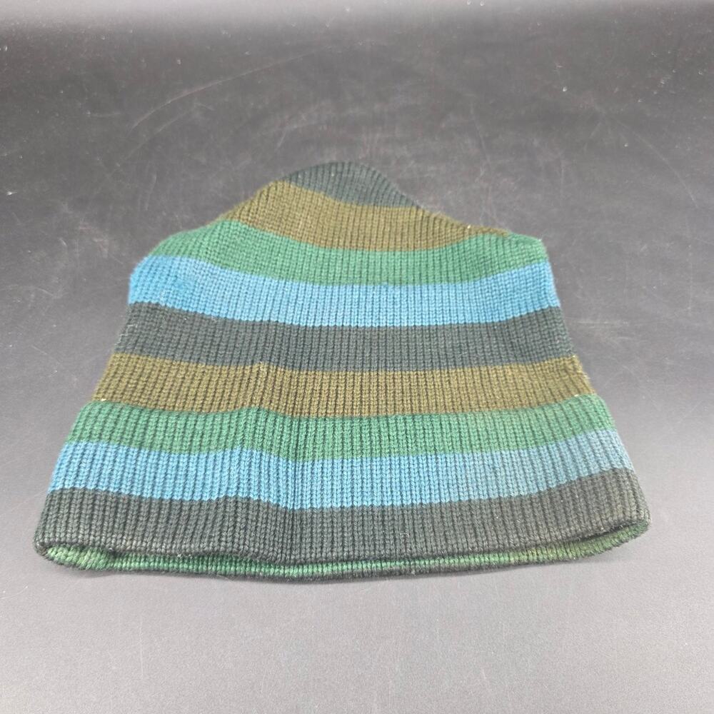 Moriarty Hat Handmade Stowe Vermont Striped Beanie Skull Cap Men's Knit Hat